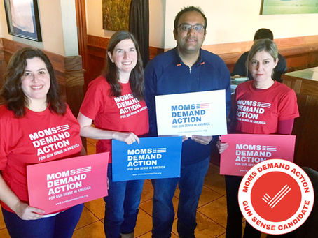 Ram Villivalam earns "Gun Sense Candidate Distinction" from Moms Demand Action