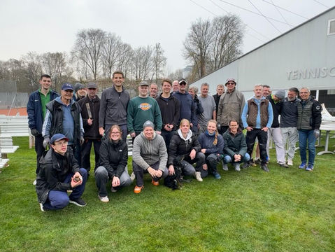 Die Außenplätze sind spielbereit