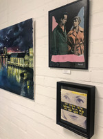 Lotta Lepistös collage från utställningen Mellan hemmets fyra väggar på FRIGalleri i Umeå