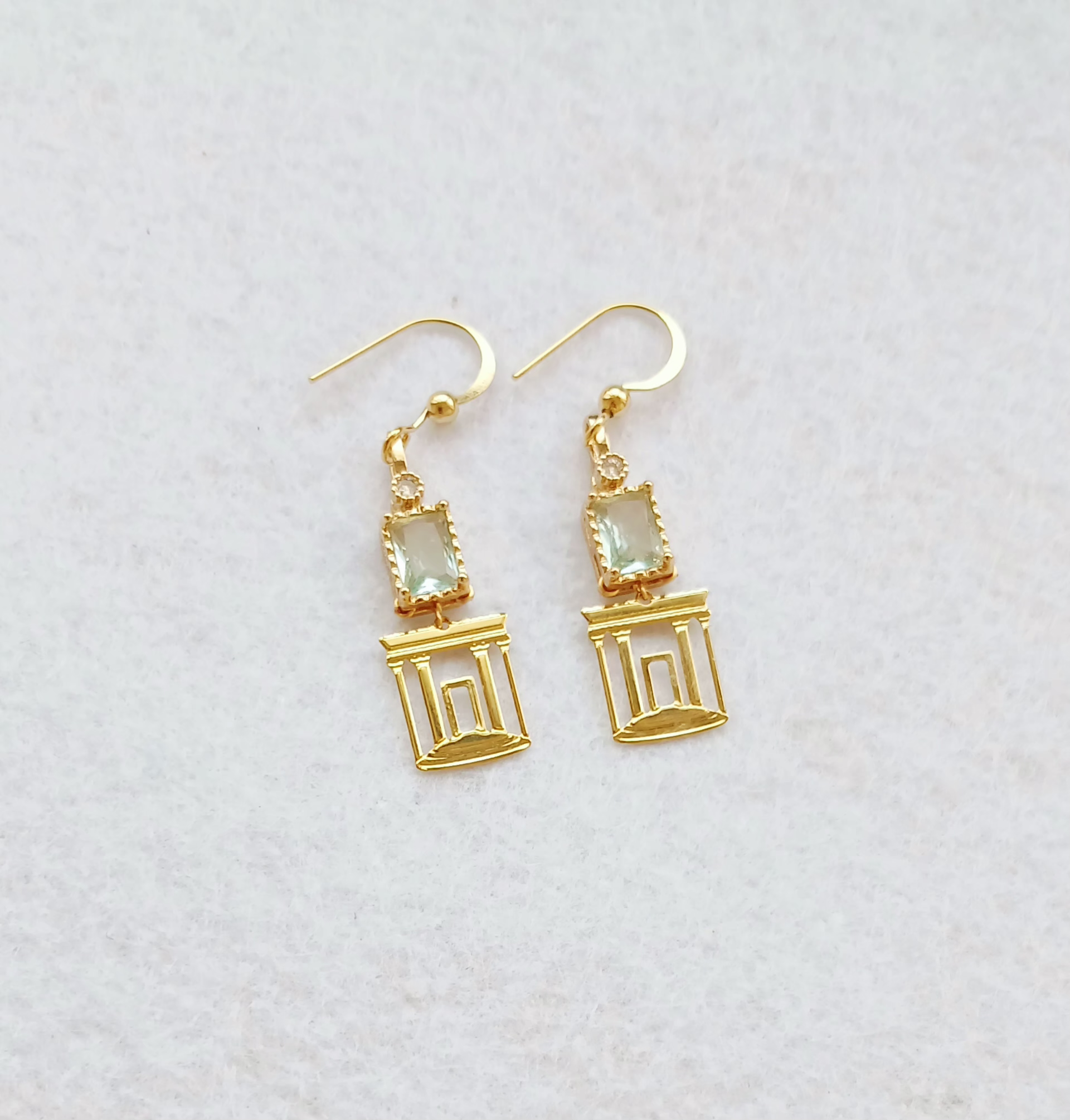 B017 - עגילי בת מצווה-תכלת