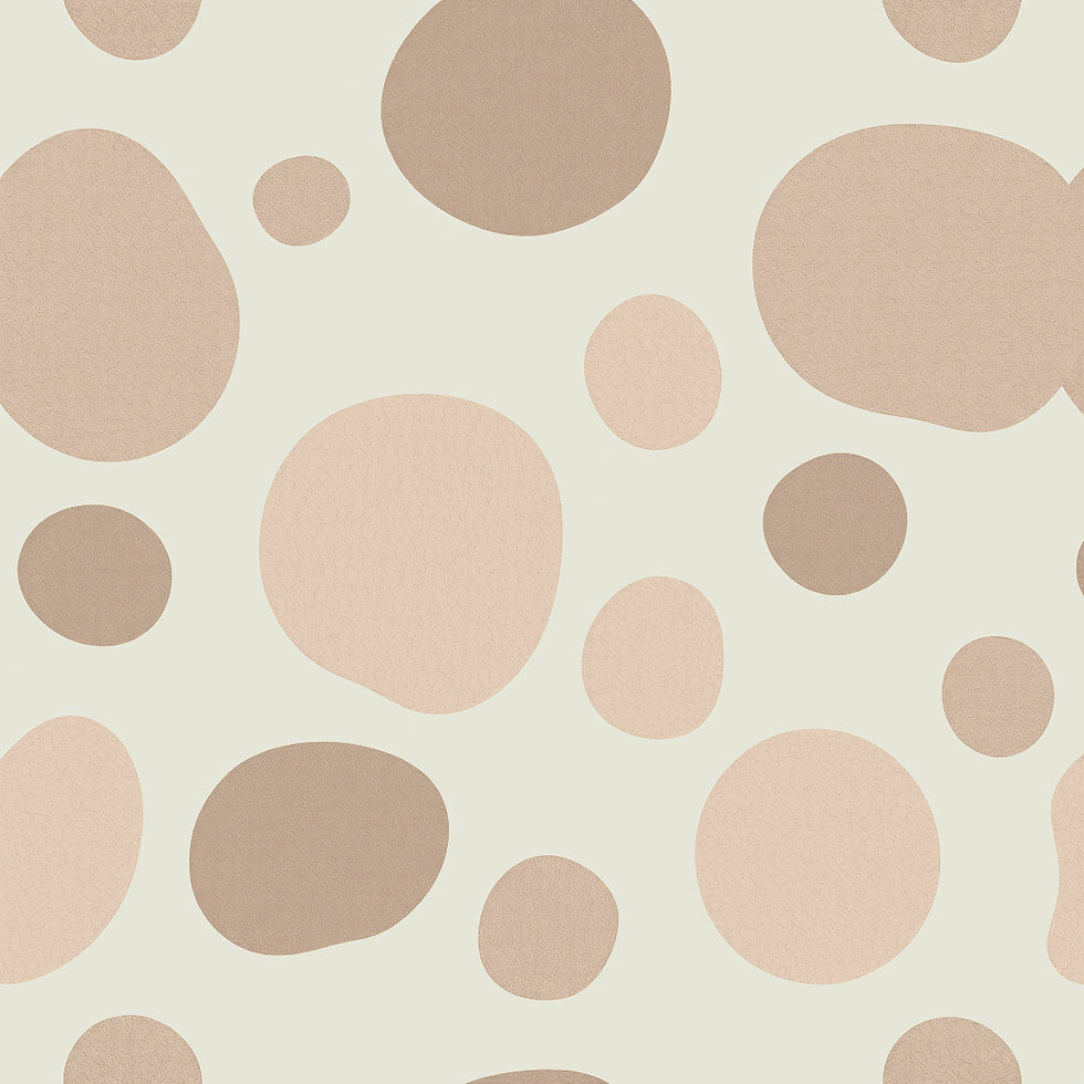 simple pastel beige background with doodled grey colored abstract rounded shapes that are