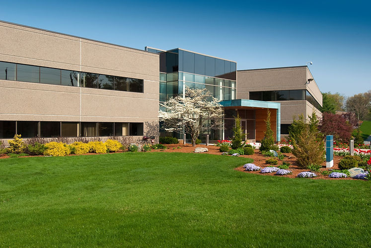 Modern commercial building located in industrial park