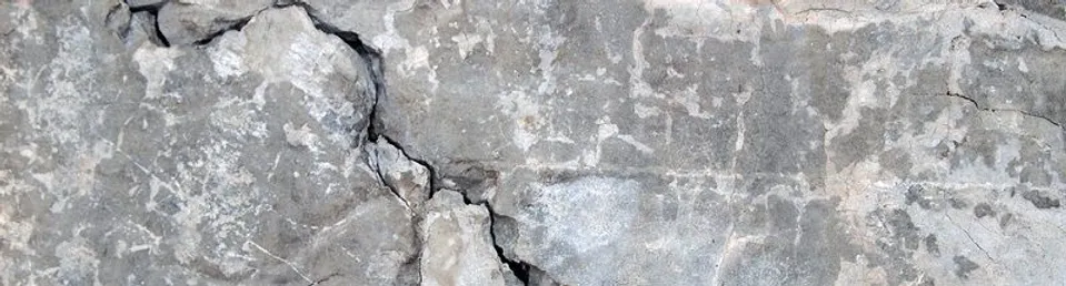 Cracks on a wall