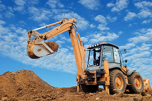 Excavator Loader with rised backhoe