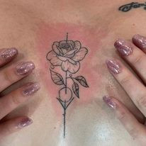 Tatouage d’une rose