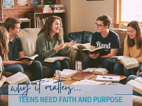 teens meeting with bibles
