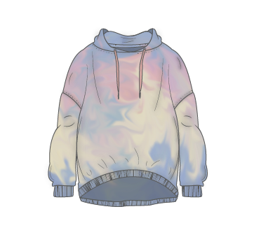 Thumbnail: Oversized Printed Hoodie