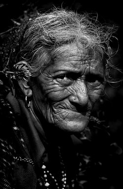 Portrait of an old lady