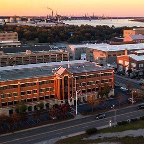 Drone photo of Navy Yard Charleston, South Carolina