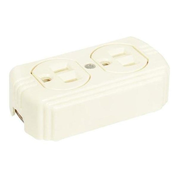 Contacto duplex de superficie aterrizado 15A 127V