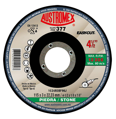 Disco para Corte con Centro Deprimido 4 1/2" x 1/8" x 7/8" Linea EASY-CUT