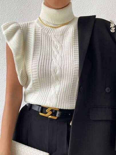 Miniatura: Sweater Vest Manguitas con Cuello