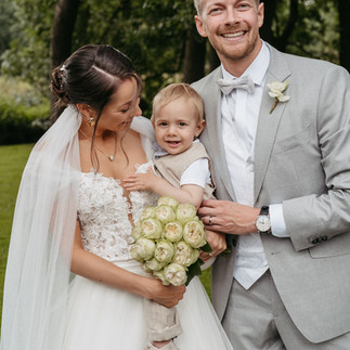 Familie frisch verheiratet