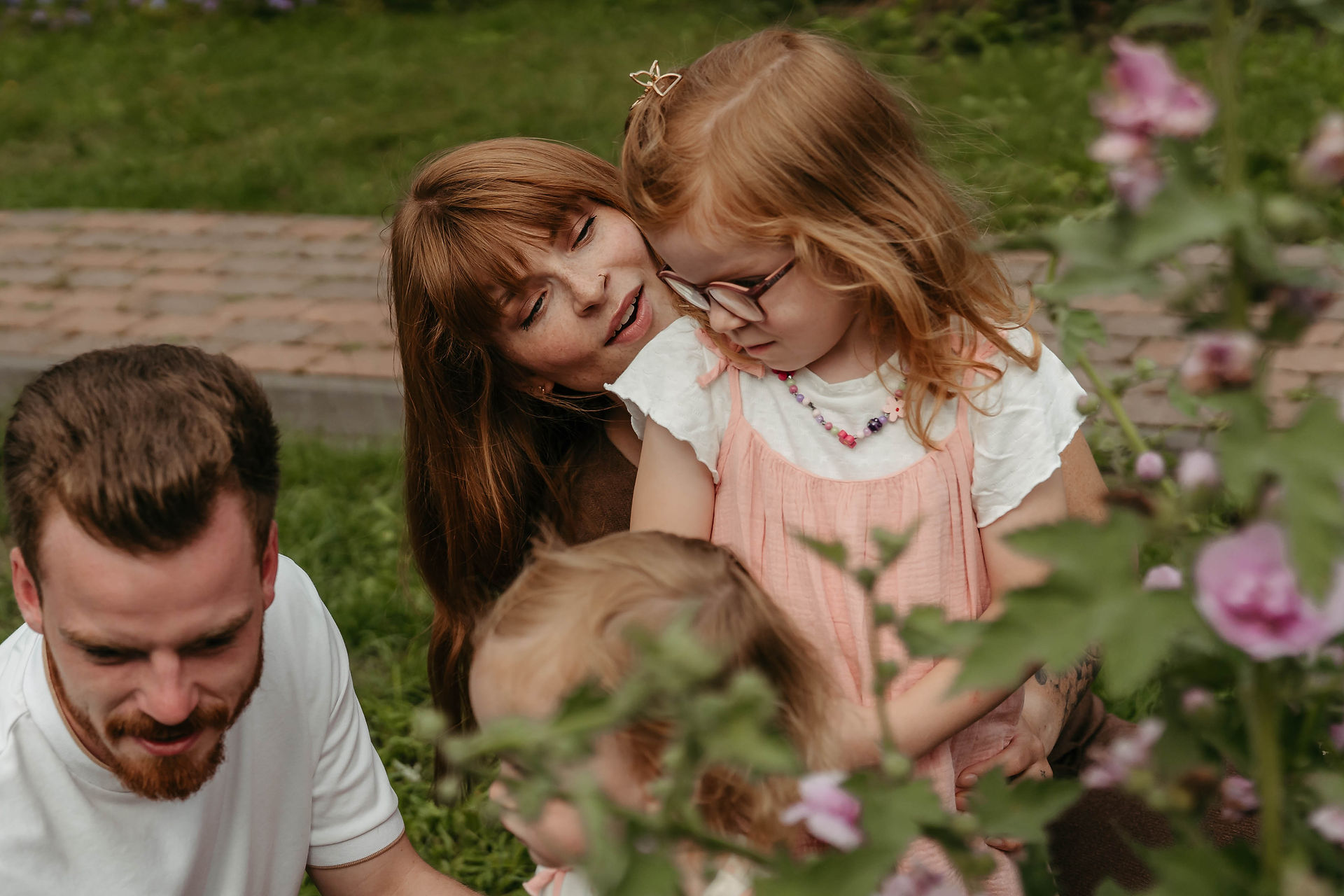 natürliches Bild eines Fotoshootings der Familie in Glandorf 