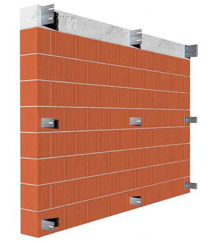 ventilated facade in extruded ceramic