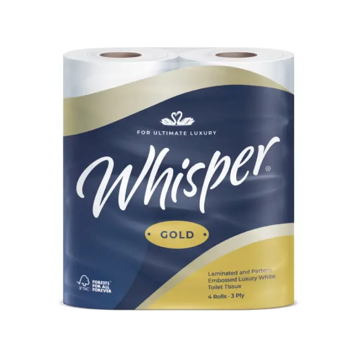 Whisper toilet roll