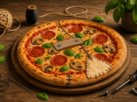 Pizza en reparatie netwerkbijeenkomst