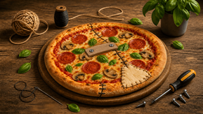 Pizza en reparatie netwerkbijeenkomst