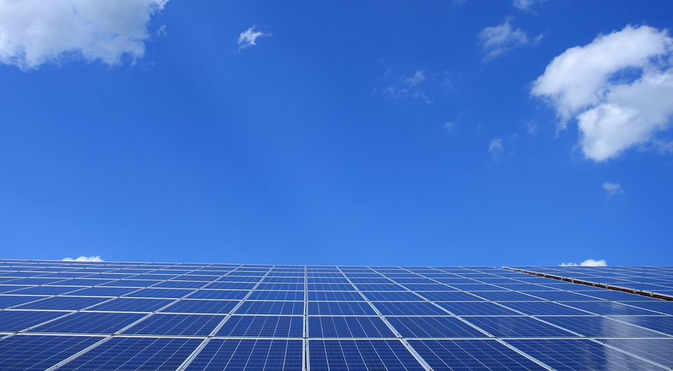 Rij zonnepanelen.