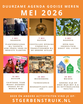 Duurzame agenda mei 2026