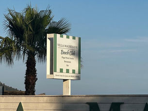 Réalisation d'un panneau publicitaire pour La Villa Mauresque