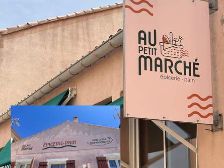 Réalisation d’enseigne pour le Petit Marché