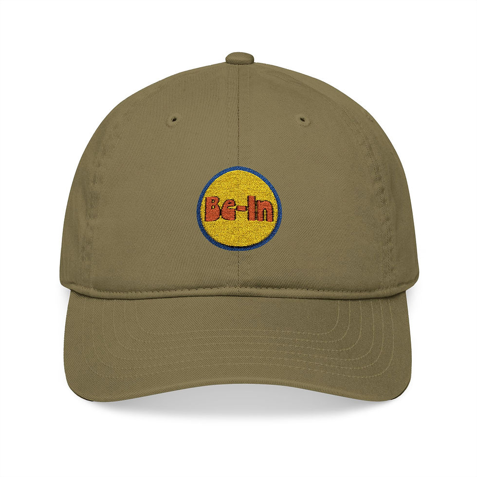 Thumbnail: Be-In Organic Baseball Cap - Casual Embroidery Hat for Outdoor Fun