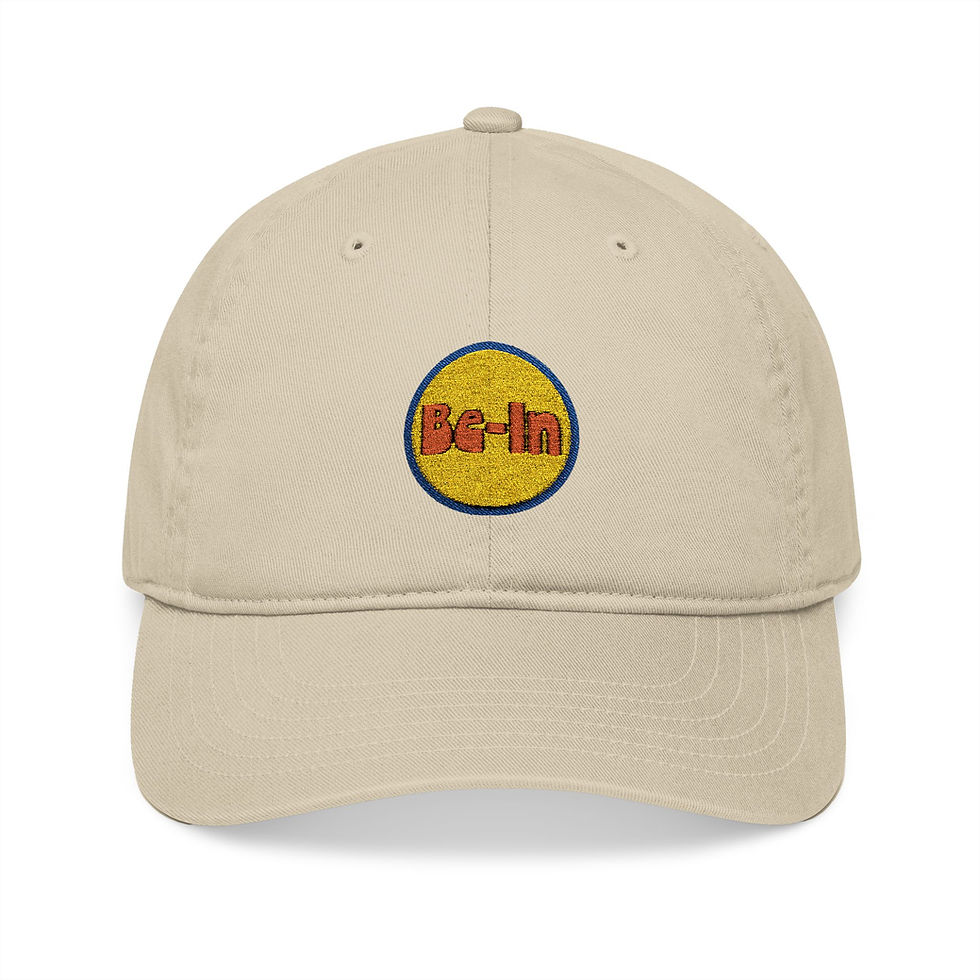 Thumbnail: Be-In Organic Baseball Cap - Casual Embroidery Hat for Outdoor Fun