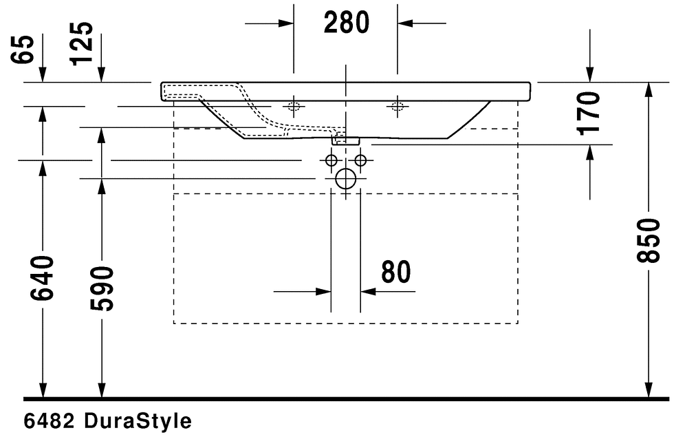 Thumbnail: Duravit DuraStyle Furniture Washbasin 232010