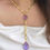 Thumbnail: LAVENDER DROPLET necklace