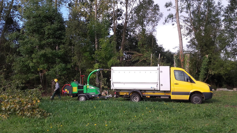 broyage des déchets verts