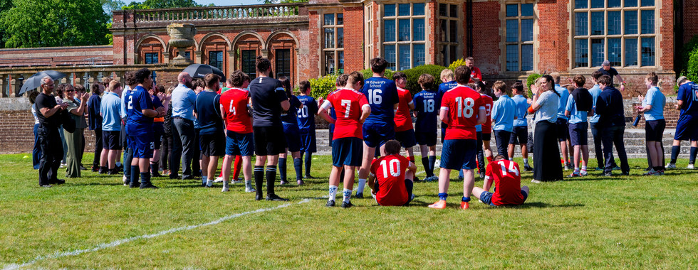 Pupils from St Edward's School playing for the Golden Gnome is a long tradition.