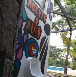 Graffiti decorativo para residência