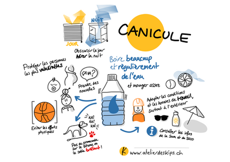 Canicule : quand l'information doit être comprise en un coup d'œil.