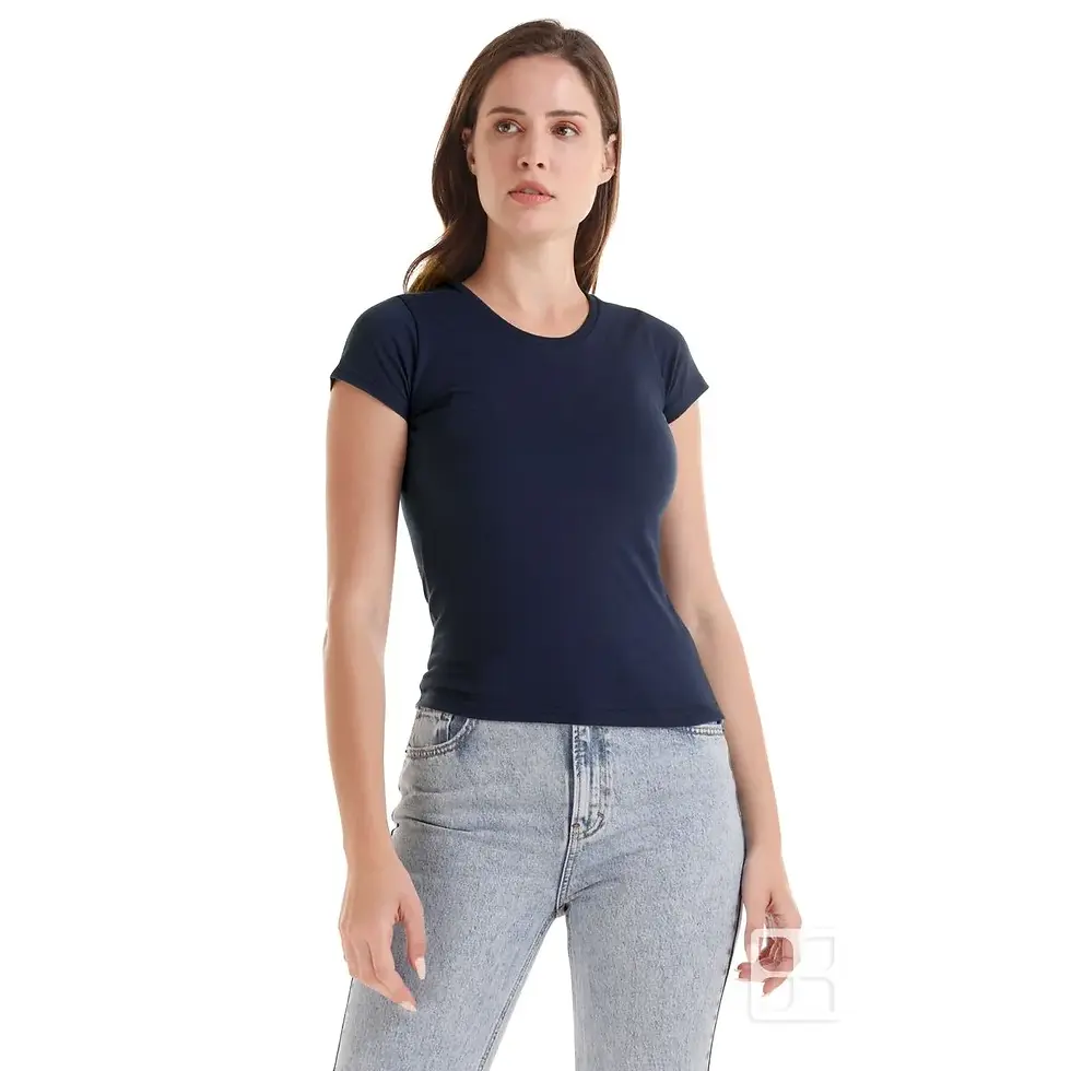Thumbnail: High Quality Women's Round Neck Short Sleeve T-Shirt #TDAMAPR