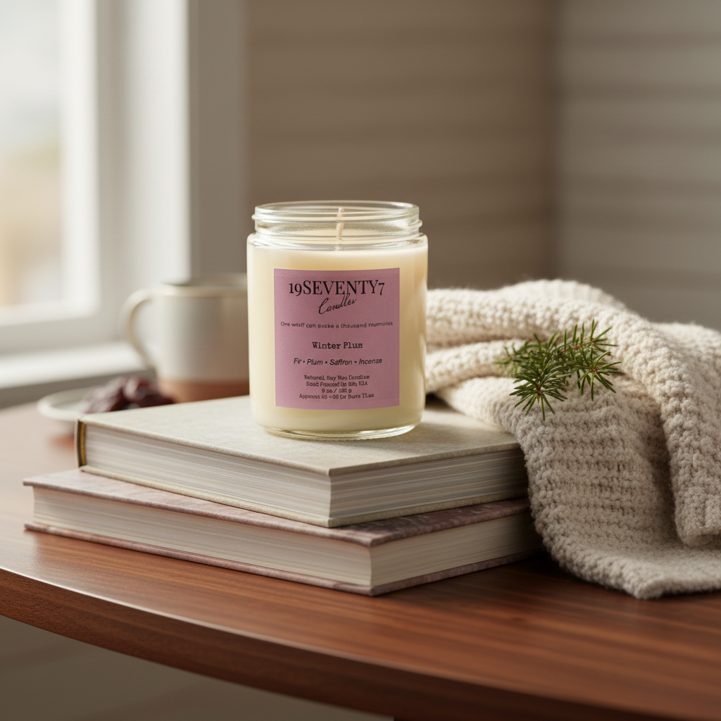 winter plum candle