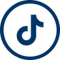 The TikTok note logo inside a navy circle.