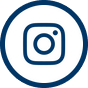 The Instagram camera logo inside a navy circle.