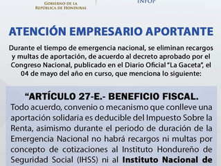 Eliminación recargos y multas de aportación