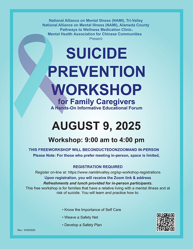 Suicide Prevention Workshop for Family Caregivers