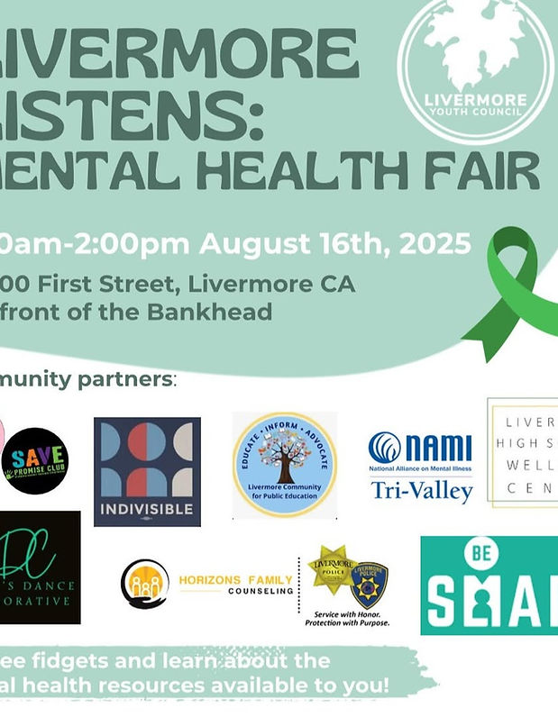 Livermore Youth Council's Mental Health Fair