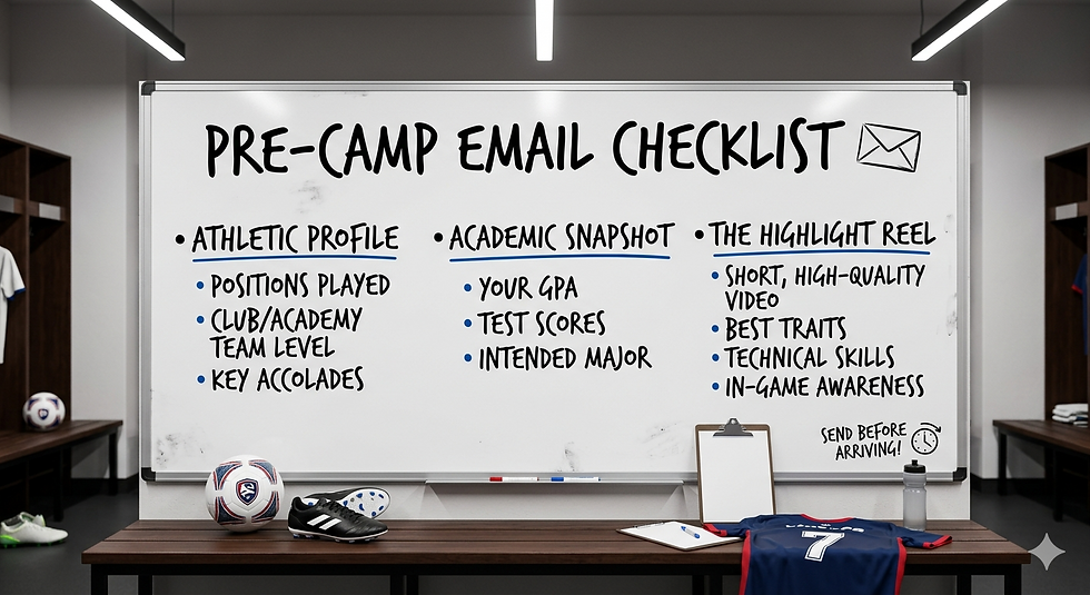pre-camp checklist for soccer players