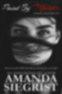 A woman's face with her black hair wrapped around part of it. On the top is the title Paint By Murder, a romantic suspense short story. On the bottom is USA Today Bestselling Author Amanda Siegrist