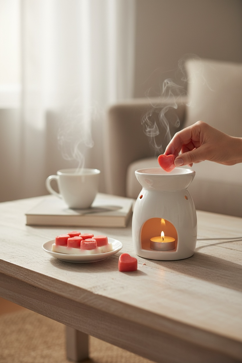 Miniature : Tablette Fondant parfumé - 6 cœurs