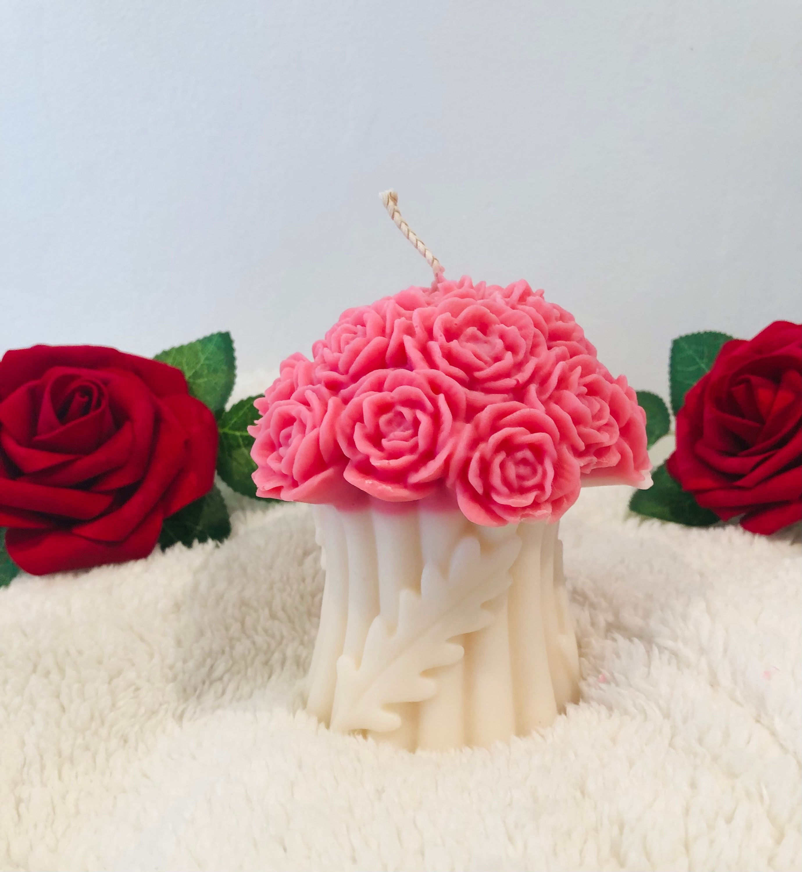 Bougie decorative Bouquet de Roses 🌹 