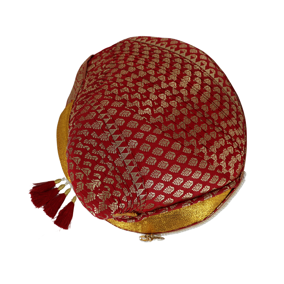 Thumbnail: Maroon Designer Butta Peshwai Pagadi