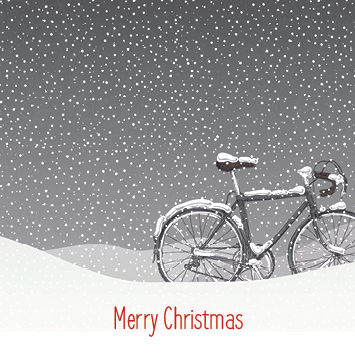 19017 Bike in the Snow