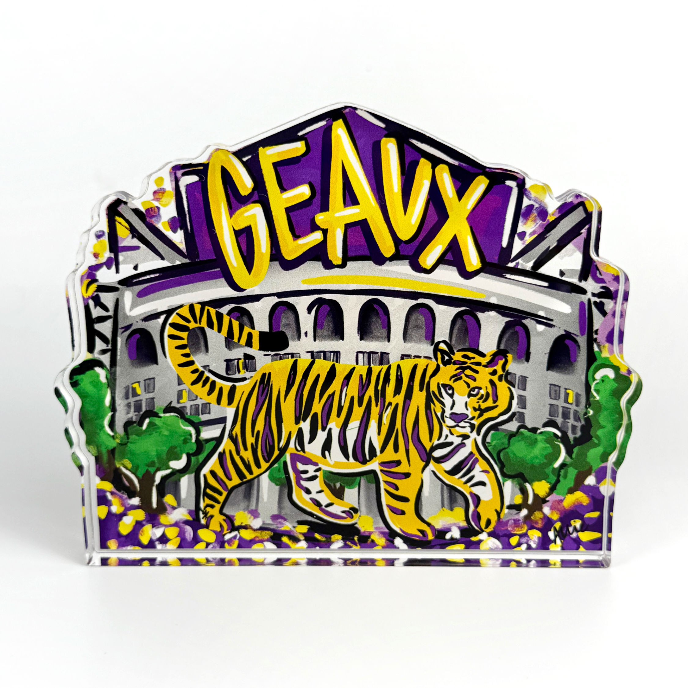Geaux Acrylic Block