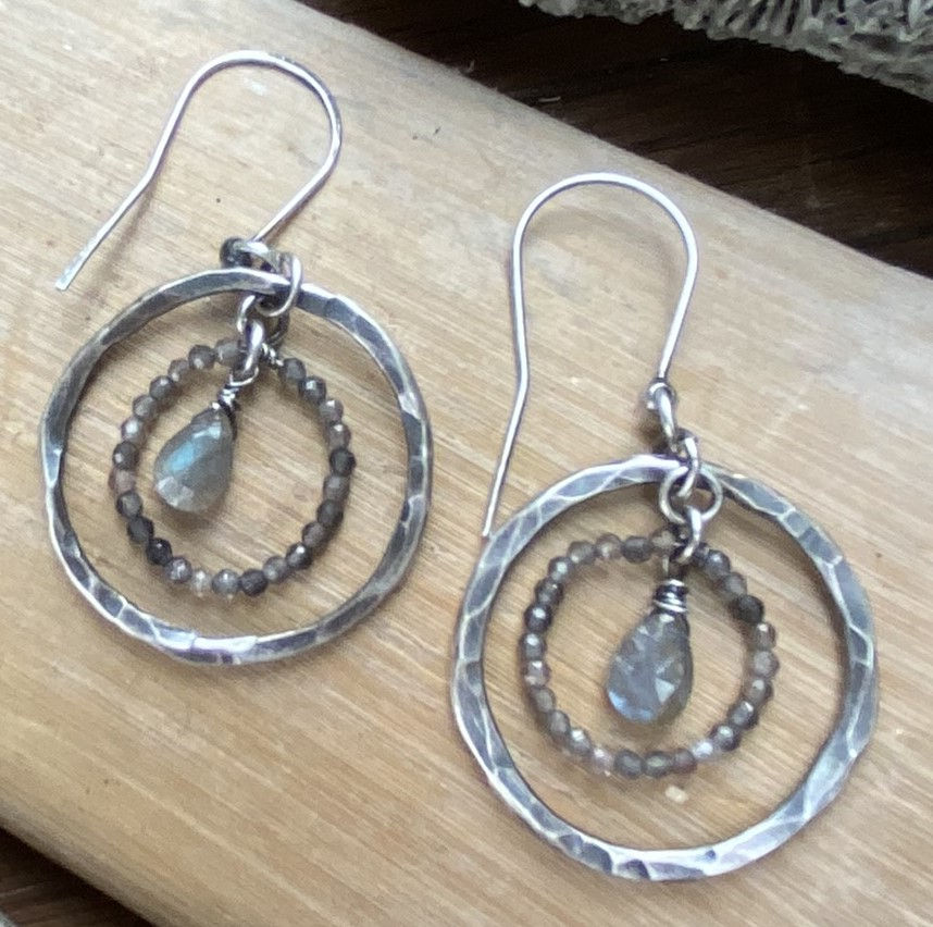 Celestial Sterling & Gem Earring