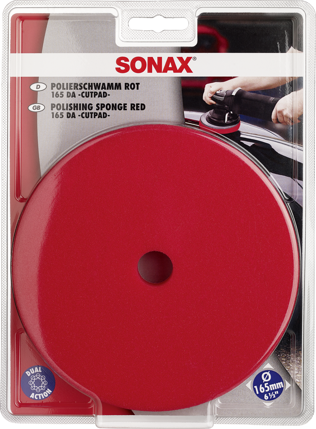 SONAX kietas poliravimo padas orbitinei mašinėlei, 165mm